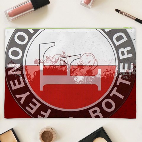 Feyenoord Rotterdam football club FC Logo Cosmetic Bag (XXL) from ArtsNow.com Back