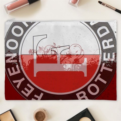 Feyenoord Rotterdam football club FC Logo Cosmetic Bag (XXXL) from ArtsNow.com Front
