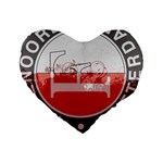 Feyenoord Rotterdam football club FC Logo Standard 16  Premium Heart Shape Cushion 