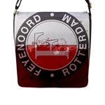 Feyenoord Rotterdam football club FC Logo Flap Closure Messenger Bag (L)