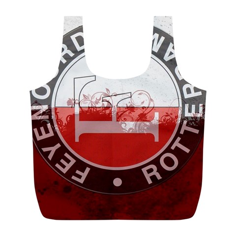 Feyenoord Rotterdam football club FC Logo Full Print Recycle Bag (L) from ArtsNow.com Front