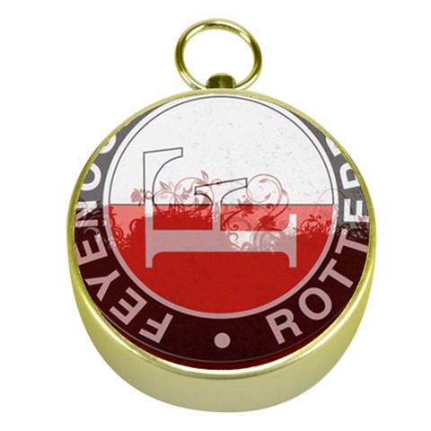 Feyenoord Rotterdam football club FC Logo Gold Compass from ArtsNow.com Front