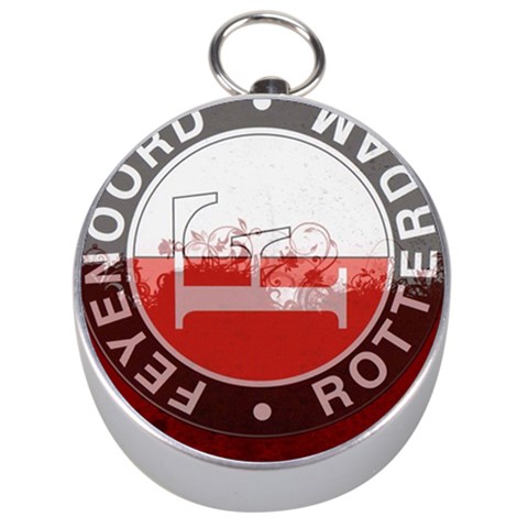 Feyenoord Rotterdam football club FC Logo Silver Compass from ArtsNow.com Front