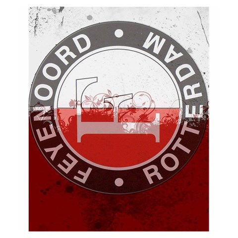 Feyenoord Rotterdam football club FC Logo Drawstring Pouch (Medium) from ArtsNow.com Front