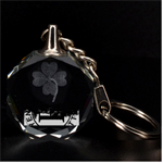 Feyenoord Rotterdam football club FC Logo Clover 3D Engraving Circle Key Chain