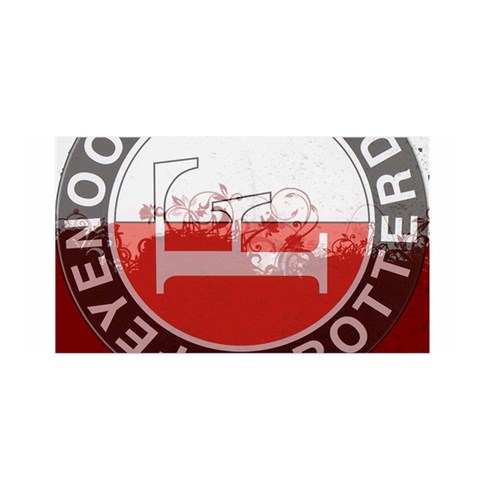 Feyenoord Rotterdam football club FC Logo Satin Wrap from ArtsNow.com Front