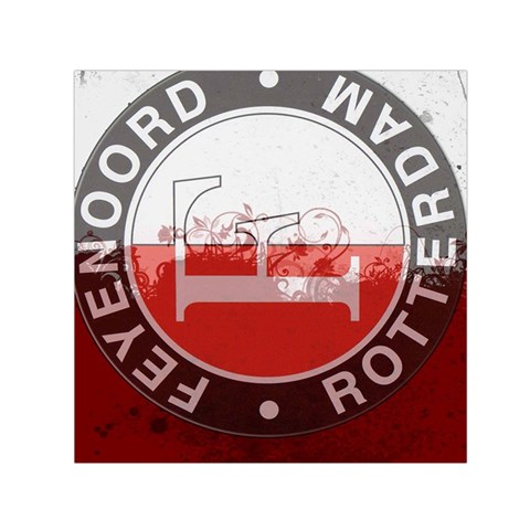 Feyenoord Rotterdam football club FC Logo Small Satin Scarf (Square) from ArtsNow.com Front