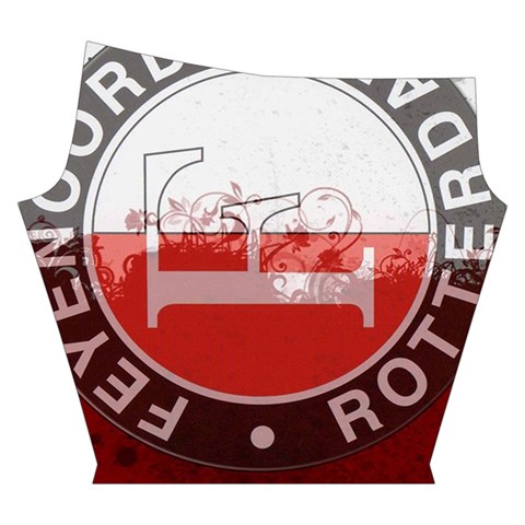 Feyenoord Rotterdam football club FC Logo Yoga Cropped Leggings from ArtsNow.com Right