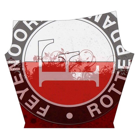 Feyenoord Rotterdam football club FC Logo Yoga Cropped Leggings from ArtsNow.com Left
