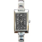 Joy Division Unknown Pleasures Pattern Rectangle Italian Charm Watch