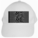 Joy Division Unknown Pleasures Pattern White Cap