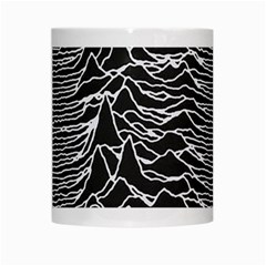 Joy Division Unknown Pleasures Pattern White Mug from ArtsNow.com Center