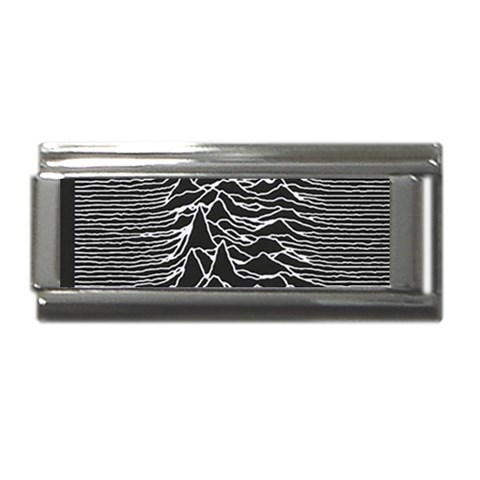 Joy Division Unknown Pleasures Pattern Superlink Italian Charm (9mm) from ArtsNow.com Front