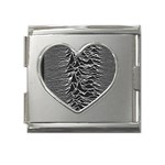 Joy Division Unknown Pleasures Pattern Mega Link Heart Italian Charm (18mm)