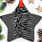 Joy Division Unknown Pleasures Pattern Star Ornament (Two Sides)