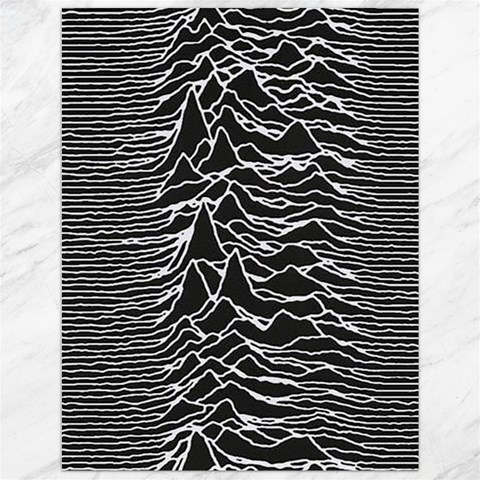 Joy Division Unknown Pleasures Pattern Canvas 12  x 16  from ArtsNow.com 11.86 x15.41  Canvas - 1