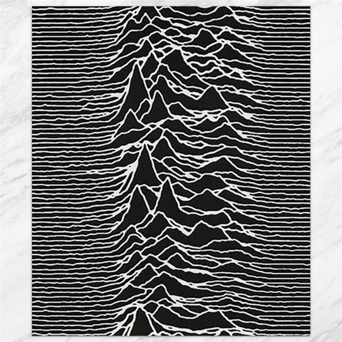 Joy Division Unknown Pleasures Pattern Canvas 20  x 24  from ArtsNow.com 19.57 x23.15  Canvas - 1