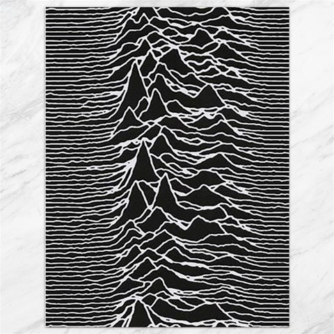 Joy Division Unknown Pleasures Pattern Canvas 36  x 48  from ArtsNow.com 35.26 x46.15  Canvas - 1