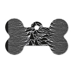 Joy Division Unknown Pleasures Pattern Dog Tag Bone (Two Sides) from ArtsNow.com Back