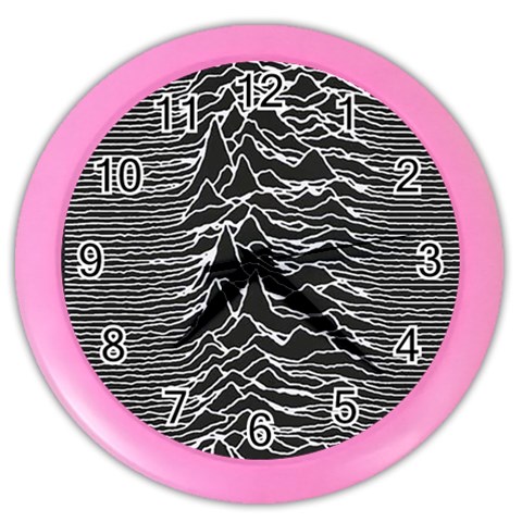 Joy Division Unknown Pleasures Pattern Color Wall Clock from ArtsNow.com Front