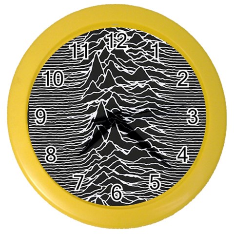 Joy Division Unknown Pleasures Pattern Color Wall Clock from ArtsNow.com Front