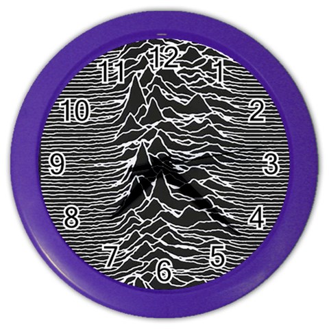 Joy Division Unknown Pleasures Pattern Color Wall Clock from ArtsNow.com Front