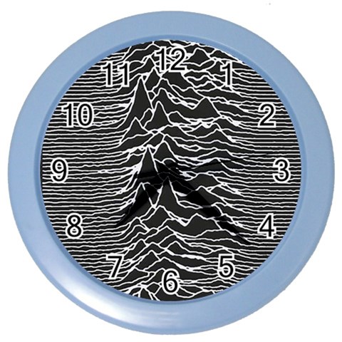 Joy Division Unknown Pleasures Pattern Color Wall Clock from ArtsNow.com Front