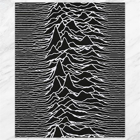 Joy Division Unknown Pleasures Pattern Canvas 11  x 14  from ArtsNow.com 10.95 x13.48  Canvas - 1