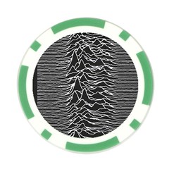 Joy Division Unknown Pleasures Pattern Poker Chip Card Guard from ArtsNow.com Front
