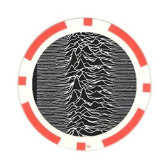 Joy Division Unknown Pleasures Pattern Poker Chip Card Guard from ArtsNow.com Back