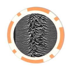 Joy Division Unknown Pleasures Pattern Poker Chip Card Guard from ArtsNow.com Back