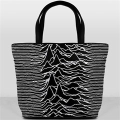 Joy Division Unknown Pleasures Pattern Bucket Bag from ArtsNow.com Front