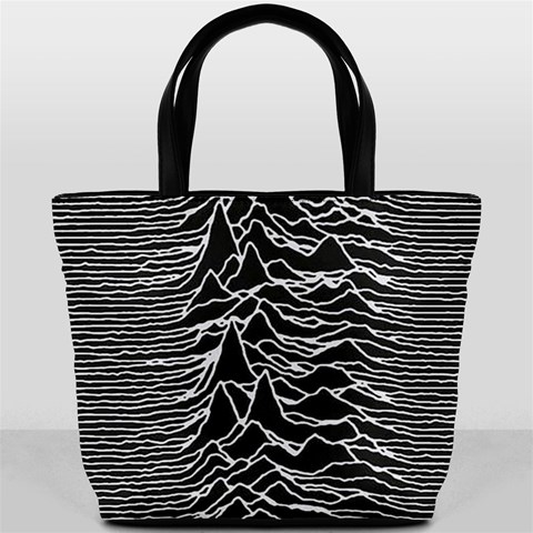 Joy Division Unknown Pleasures Pattern Bucket Bag from ArtsNow.com Back