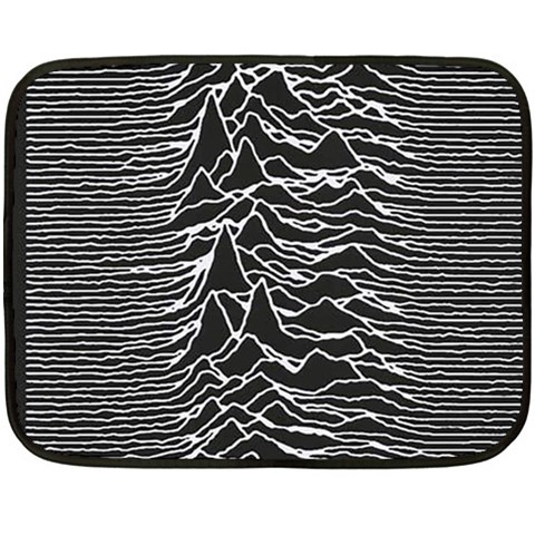 Joy Division Unknown Pleasures Pattern Double Sided Fleece Blanket (Mini) from ArtsNow.com 35 x27  Blanket Front