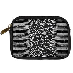 Joy Division Unknown Pleasures Pattern Digital Camera Leather Case from ArtsNow.com Front