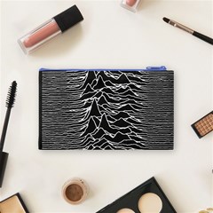 Joy Division Unknown Pleasures Pattern Cosmetic Bag (Small) from ArtsNow.com Back