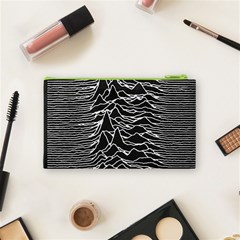 Joy Division Unknown Pleasures Pattern Cosmetic Bag (Small) from ArtsNow.com Back