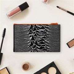 Joy Division Unknown Pleasures Pattern Cosmetic Bag (Small) from ArtsNow.com Back
