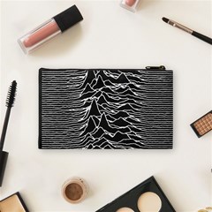Joy Division Unknown Pleasures Pattern Cosmetic Bag (Small) from ArtsNow.com Back