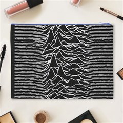 Joy Division Unknown Pleasures Pattern Cosmetic Bag (XL) from ArtsNow.com Back