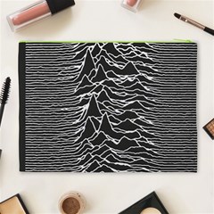 Joy Division Unknown Pleasures Pattern Cosmetic Bag (XL) from ArtsNow.com Back