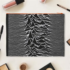 Joy Division Unknown Pleasures Pattern Cosmetic Bag (XL) from ArtsNow.com Back