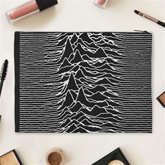 Joy Division Unknown Pleasures Pattern Cosmetic Bag (XL) from ArtsNow.com Back