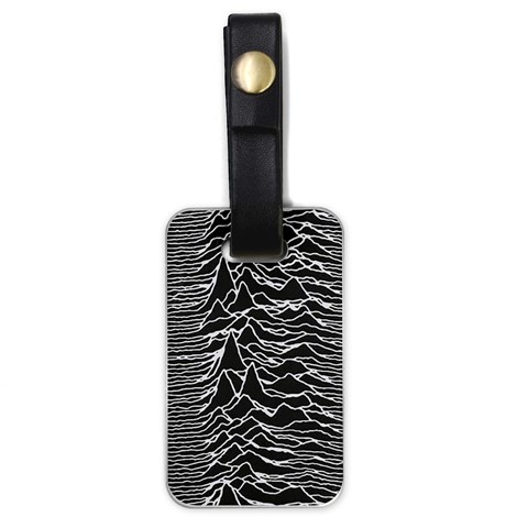 Joy Division Unknown Pleasures Pattern Luggage Tag (one side) from ArtsNow.com Front