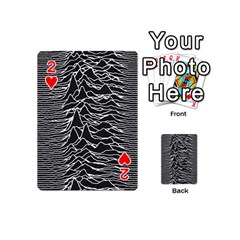 Joy Division Unknown Pleasures Pattern Playing Cards 54 (Mini) from ArtsNow.com Front - Heart2