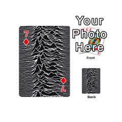 Joy Division Unknown Pleasures Pattern Playing Cards 54 (Mini) from ArtsNow.com Front - Diamond7