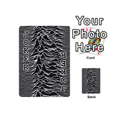 Joy Division Unknown Pleasures Pattern Playing Cards 54 (Mini) from ArtsNow.com Front - Joker1
