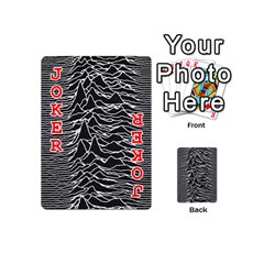 Joy Division Unknown Pleasures Pattern Playing Cards 54 (Mini) from ArtsNow.com Front - Joker2