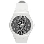 Joy Division Unknown Pleasures Pattern Round Plastic Sport Watch (M)