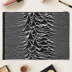 Joy Division Unknown Pleasures Pattern Cosmetic Bag (XXXL) from ArtsNow.com Back